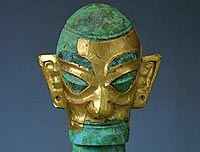 Uno de los bronces de Sanxingdui. Imagen: Museo Sanxingdui
