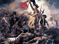 Libertad guiando al pueblo. Obra de Delacroix