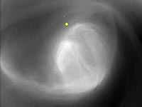 Ojo del huracán en el polo sur de Venus.