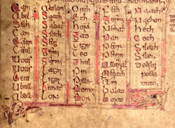 Manuscrito irlandÃ©s del siglo XII