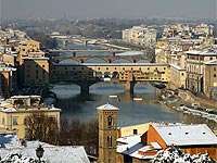 Ciudad de Florencia en invierno