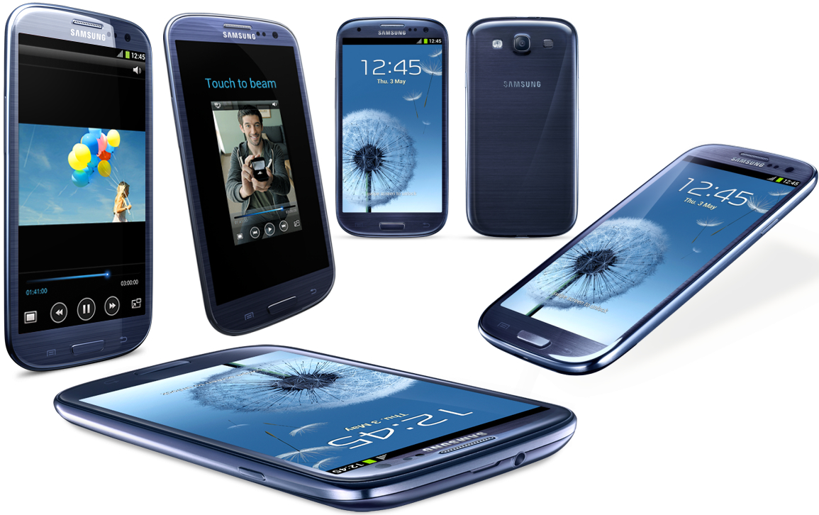 Varias vistas del Samsung galaxy S3