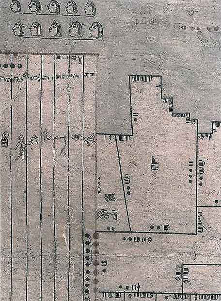 El mapa Oztoticpac de propiedades aztecas de 1540. Foto: Revista Science