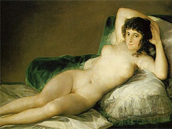 Maj desnuda de Goya
