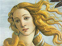 Venus de Botticelli, un rostro simétrico.