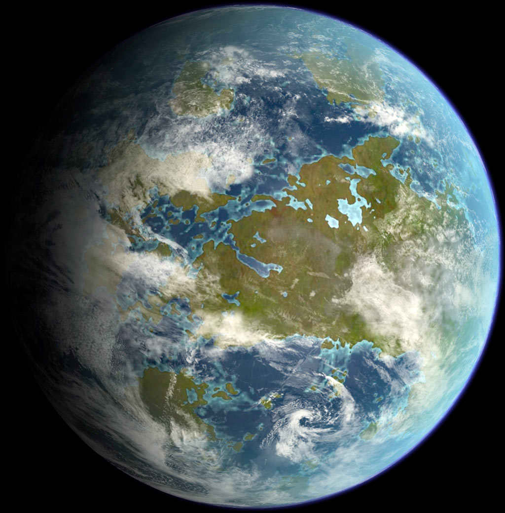 Terraformación de Venus, en extremo costosa y compleja, requeriría de trillones de toneladas de hidrógeno, sombrillas y espejos solares en órbita de gran tamaño y la generación de una atmósfera respirable. ImagenDaein Ballard