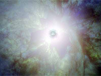 Eta Carinae, conformada por al menos dos estrellas en su núcleo. Foto: J.C. Martin et. al.