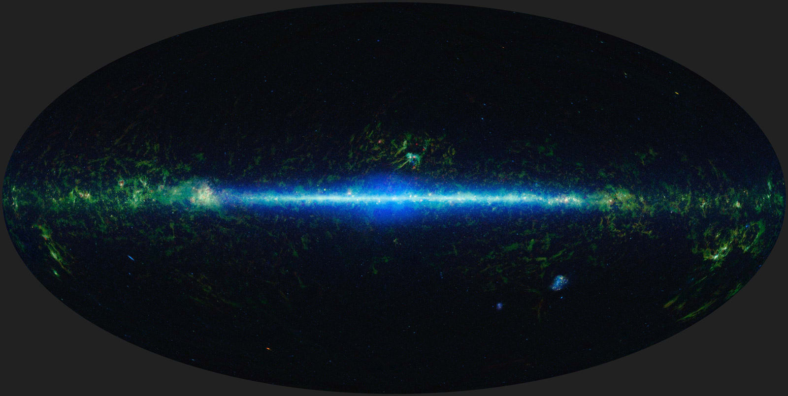 El mapa del Wide-field Infrared Survey Explorer (Wise) aporta un catálogo de las propiedades infrarrojas de 560 millones de objetos individuales. La mayoría son galaxias y estrellas y muchas de ellas no se habían visto antes.