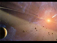 Sistema Epsilon Eridani. Ilustración:  NASA/JPL-Caltech 