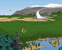 Una ilustración de cómo era Groenlandia en el Pleistoceno. (Foto: Science