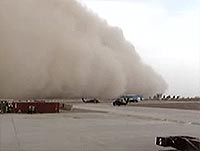 Tormenta de arena en Irak.