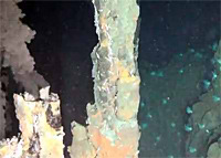 Chimenea submarina en el Caribe