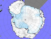 La extensión de hielo en la Antártida en el 2008 fue la mayor en 25 años ¿calentamiento global?
