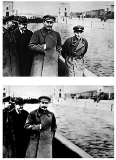 Foto alterada quÃ­micamente: Stalin con y sin Yezhov
