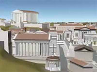 La antigua Roma vista en Google earth